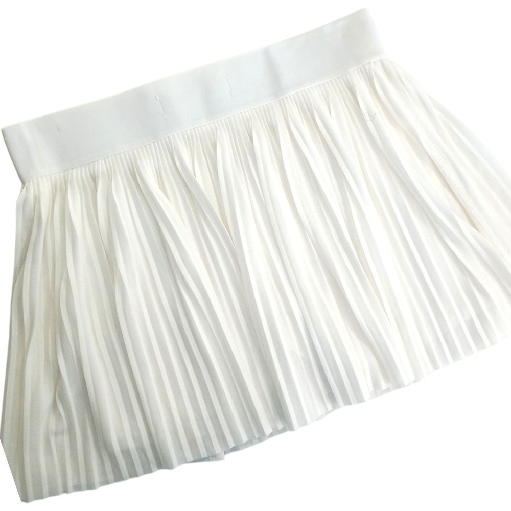 No Boundaries White Pleated Mini Skort Womens Medium 7-9 Tennis Golf Sporty Chic - Picture 2 of 9
